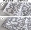 Leopard Print Fleece -filtar Highgrad och soffan Super Soft Bekväm lättvikt filt 240326