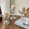 Kerzenhalter Gotische transparente Halterin Nordic Wedding Supplies Candlestick Cristmas Crystal Kerzenhalter Diwali Dekorationen Cy50cs