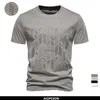 T-shirty T-shirty Męskie T-shirt Summer Cool Cotton Blend for Men krótkie rękawy jakość haftowania męskie koszulki 2443
