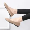 Frauen flache Schuhe Trend Einfacher süßer klassischer Süßigkeiten Farben Herbst Sommer Casual Flock Flats Boat süßes Mädchen Büro 240329