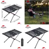 Växelförvaring och underhållsmöbler Naturehike Tralight Collapsible Table Aluminium Alloy Folding Cam Portable Roll Up Outdoor Pic Otbwl