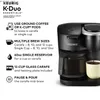 Koffiezetapparaten K-duo Essentials Black Single Service K-Cup Pod Coffee Machine Black Cafe Nieuw in de Verenigde Staten Y240403