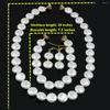 Necklace Earrings Set 2024 12MM Natural White Coin Pearl Shell Bracelet Auratu Magnetic Clasp Jewelry Fashion DIY Making Design