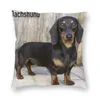 Kudde söt Dachshund Dog Throw Case Decoration Sausage Wiener Badger Dogs Cover 40x40cm Pillowcover för vardagsrum