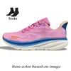 Womens Mens Top Quality Clifton 9 Running Shoes Bondi 8 Black White Pink Ice Blue Mint Peach Whip Red Carbon 2 Cloud Bottoms Runners Trainers Jogging Sports Sneakers