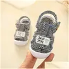 Primeiros caminhantes sandálias de bebê verão 0-1-2 anos meninos e meninas de sola macia Anti-SLIP Spring Toddler Shoes Anti-Kick Drop Drop Kid Ottax