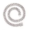 Moissanite Chain Armband Designer smycken halsband mode legering 925 silver hiphop vvs moissanite diamanter kubansk kubansk länk kedja is ut kedja gåva