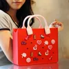 Der orangefarbene Kerl Casual Water of Travel Tote Bag Outdoor Beach Bags Frauen Mode Eva Panzer Handtasche Fit Charms 240402