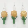 Dpghs028 fumante design ananas glass kit collecar goccia con punta di quarzo da 10 mm e clip di plastica zz