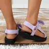 Sandali scarpe da donna estate mimetico mouflaggio color color coaching sandals gancio e loop ladies sandals prua taglie taglie scarpe pianeggianti