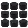 Bouteilles de rangement 50pcs 100 ml blanc noir plastique noire en plastique cosmétique pot avec un couvercle de traction intérieur transparent bouteille de voyage vide