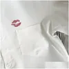 Herren lässige Hemden gedruckt Mode Einfacher All-Match White Chic Lose Long Sleeve Teens Uni Shirt Button Up Blusen fallen liefert