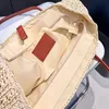 Großkapazität Einkaufstasche Webenhandtaschen Frauen Designer Umhängetasche ausführen Bag Hardware -Buchstaben Innere Kordelkordelbeutel Hochwertige Kupplung