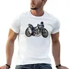 Męskie topy z czołgami kreskówka sztuka 2024 Afryka Twin Racing Motorcycle Motorbike Ilustration T-shirt Men T Shirts