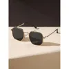 Tela in metallo occhiali di moda sfumature nere