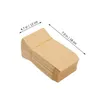 Elimina contenitori 100 pezzi sacchetti vintage sacchetti di carta sandwich buste 2 1/4 x3 1/2 supporto per mais kraft kraft