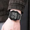 Armarmen Panars Top Luxus Edelstahlgurt Sport Uhren Herren wasserdichtes Rückenleuchte Digitales Armbanduhr Männliche Alarm