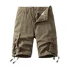 Pantaloncini da uomo pantaloni corti in cotone casual pantaloni tattici militari bermuda americana in stile ginocchio streetwear