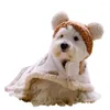 Vestuário para cães elegante capa de estimação de pet button fechamento universal universal fofo casaco de cachorro