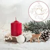 Kerzenhalter dekorieren Weihnachtsdekorationen Kranz Vordertür Winterring Acryl -DIY -Kerzen