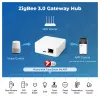 Control Zigbee 3.0 Wireless Wired Gateway, Tuya Smart Hub Bridge Smart Life App El control remoto funciona con Alexa Google Home Assistant