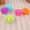 Baking Moulds 12Pcs/set Round Fondant Pan 3D Muffin Cupcake Mould Silicone Pumpkin Form Mold Tools Cake Decorating For Bakeware