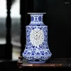 Vases Chinese Style Flower Living Room Decoration Ceramic Hollow Out Design Decor Exquisite Versatile Plant