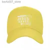 Ball Caps Ball Caps Classic Unisex Jesus Saved My Life Baseball Cap Adult Christ Religion Christian Cross Adjustable Dad Hat Sun ProtectionQ240403