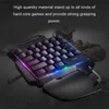 Tangentbord Black Single Handed Gaming Keyboard RGB Backlight Portable Mini Gaming Keyboard Game Controller Lämplig för PC PS4 Xbox Gamer 18x25cml2404