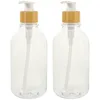Dispensador de sabão líquido 2 PCs Bottled Travel Recipientes de shampoo de plástico recarregável O banheiro de animais de estimação