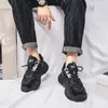 Casual Shoes For Male 2024 Brand Cross-tied Men's Vulcanize Fashion Round Toe Platform Anti-slip Breathable Sneakers