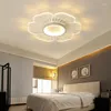 Luzes de teto Lâmpada lustre de flores LED lustre acrílico Iluminação interna da sala de estar corredor lâmpadas de corredor luminárias de casa acessórios decorativos