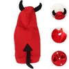 Собачья одежда Пупка Хэллоуин костюм для маленького дьявола косплей преобразование домашних животных "Чаки одежда" Зимний щенок пальто