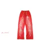 HELLSTAR MENS Designers de luxe Pantalon Men Pantl Studios Red Flare Pantal Pantalon Swirt Jogger Fashion Hip Hop Pantalon décontracté Hell Star 444