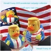 Decorazione per feste in PVC Flag Trump Duck Duck Favor Bath Bath Acqua galleggiante giocattolo divertente Gift Drop Delivery Home Garden Festive Event Event Dhyxk