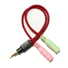 3.5mm Headphone Splitter Audio Aux Cable for G2000 G9000 Gaming Headset Jack 3.5mm Splitter Adapter for PC Computer Laptop PS4