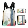 Sac à dos classique hololive vtuber ceres faune 3d 3pcs / ensemble pupil sacs d'alcool