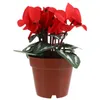 Fleurs décoratives émulation de plante en pot fausse pots en plastique de fleur Les bonsaï sont une ornement artificiel en tissu de soie décor