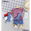 Giyim Setleri Melario Çocuklar Erkek Giysileri Yaz Moda Toddler Boy Karikatür Dinozor Günlük Sevimli Kostümler 2pcs 1 4y 2104127026097 DROP DHLE4