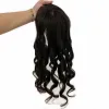 Toppers Wavy Women Topper Clip in Silk Top Base 15x16cm European Virgin Human Hair Topper Breathable Hair Piece for Thinning Hair