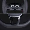 Customized Car Steering Wheel Cover Non-slip Leather Braid Car Accessories For Old Skoda Octavia 2005-2009 Fabia 2005-2010