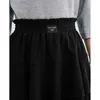 Urban Sexy Dresses Toyouth Women Skirt 2023 Spring A Line Elastic Waist Loose Bouffant Black Y2K Fashion Chic All-match Streetwear Miniskirt 2443