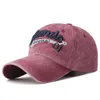 czapka baseballowa Summer Nowy liter Wash Postaw i modny baseballowy baseball haftowana para wypoczynkowa wszechstronna kapelusz z kaczki