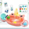 Keukens Food Kids Kitchen Sink Toys Simulatie Elektrische vaatwasser Mini Keuken Food doen alsof Play House Toy Set Children Role Play Girl Toys 2443