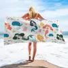 Serviette Bath Beach Creative Printing Suncreen Châle respirant à l'épreuve du vent chaud