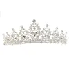 AINAMEISI Exquisite Fashion Bridal Crown Wedding Alloy Rhinestone Crown Queen Birthday AntiSlip Comb Headband Jewelry 240315