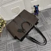 Sac Plat 24H Handbag Totes Briefcase Notebook Computer Bags Designer Shoulder Crossbody Underarm Genuine Leather Luxury Business Office Work