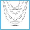 Colliers Sliver Basic Snake Chain Collier Choker Infinit