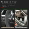 Customize Microfiber Leather Car Steering Wheel Cover For Suzuki Jimny 2005 2006 2007 2008 2009 2010 2011 2012 2013 Car Interior