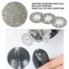 Discos de corte de diamante lixando a roda de moagem de serra circular lâmina de madeira metal dremel mini broca rotativa ferramenta acessórios